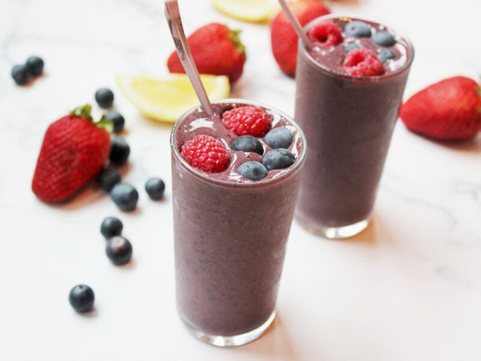 Berry Protein Smoothie - Real Food Whole Life